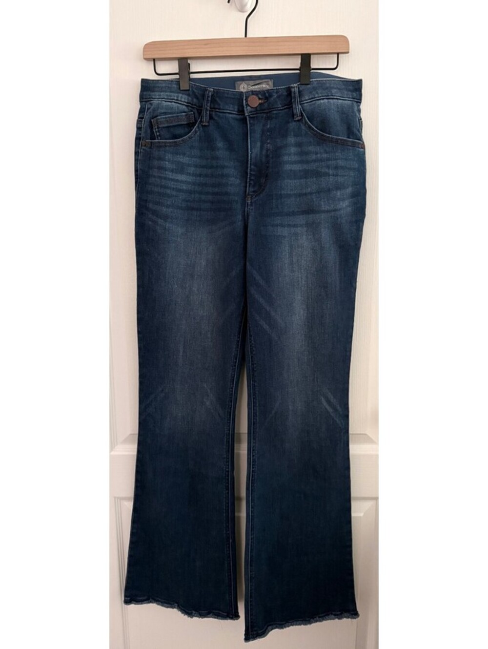 Democracy "Ab" Solution Dark Wash Flare Jeans Size 8